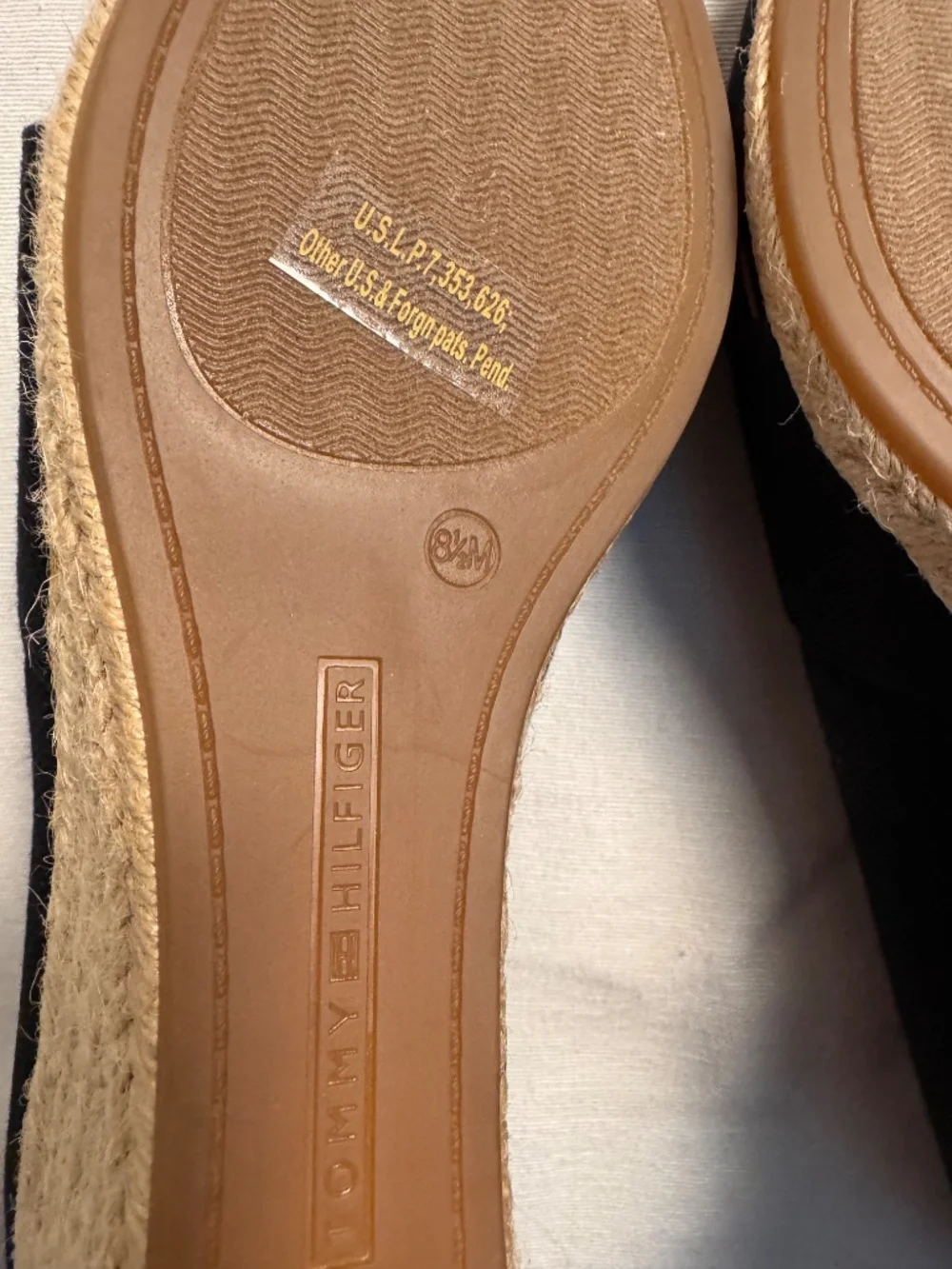 Black Tommy Hilfiger Espadrilles - Sz 8.5